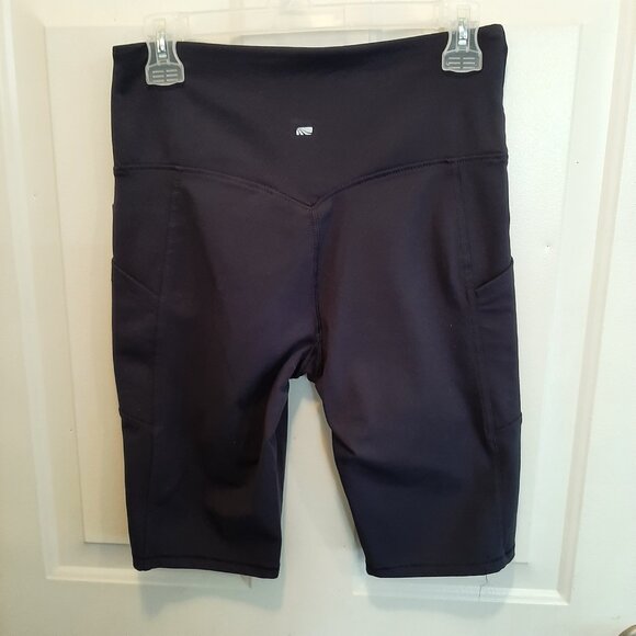 Marika Bike Shorts; NWT; Pockets; 11" Inseam; Size Large; Midnight Blue - Picture 2 of 3